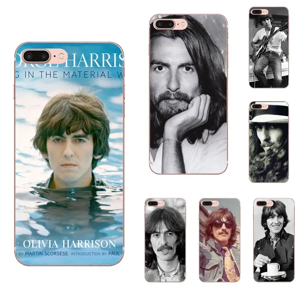 

George Harrison Soft Silicone TPU Transparent Mobile Shell For Apple iPhone 4 4S 5 5C 5S SE 6 6S 7 8 Plus X XS Max XR