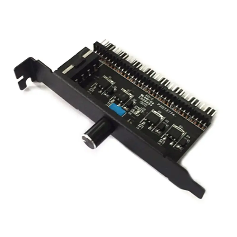 B-4PIN PC 8 каналов вентилятор концентратор охлаждающий вентилятор контроль скорости Лер для cpu чехол HDD VGA PWM вентилятор кронштейн pci мощность по 12 В SATA/4Pin Управление вентилятором - Цвет лезвия: B-4PIN
