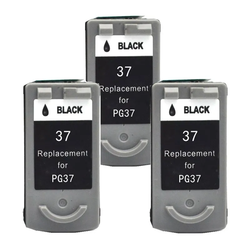 3 BLACK Чернильных картриджей патрона для PG-37 PG 37 PG37 Pixma MX338 MX347 MX357 MX366 MX416 MX426 MP140 струйный принтер - Цвет: 3 BLACK