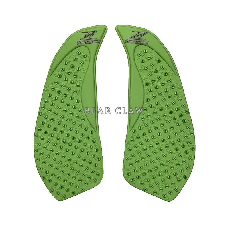 green One pair Бак мотоцикла тяги Pad Сторона газа Колено сцепление протектор противоскользящая наклейка для KAWASAKI Z1000 Z 1000 2010 2011 2012 2013 - Цвет: green One pair