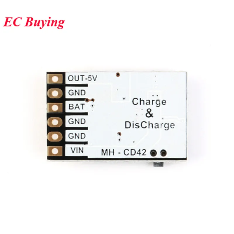 10 шт.лот MH-CD42 CD42 DC 5V 2.1A Mobile Power DIY Board 4.2V Зарядкаразрядка (Boost)Защита батареиИндикаторный модуль (art.: 3a358bfb96b) - 3a358bfb96b