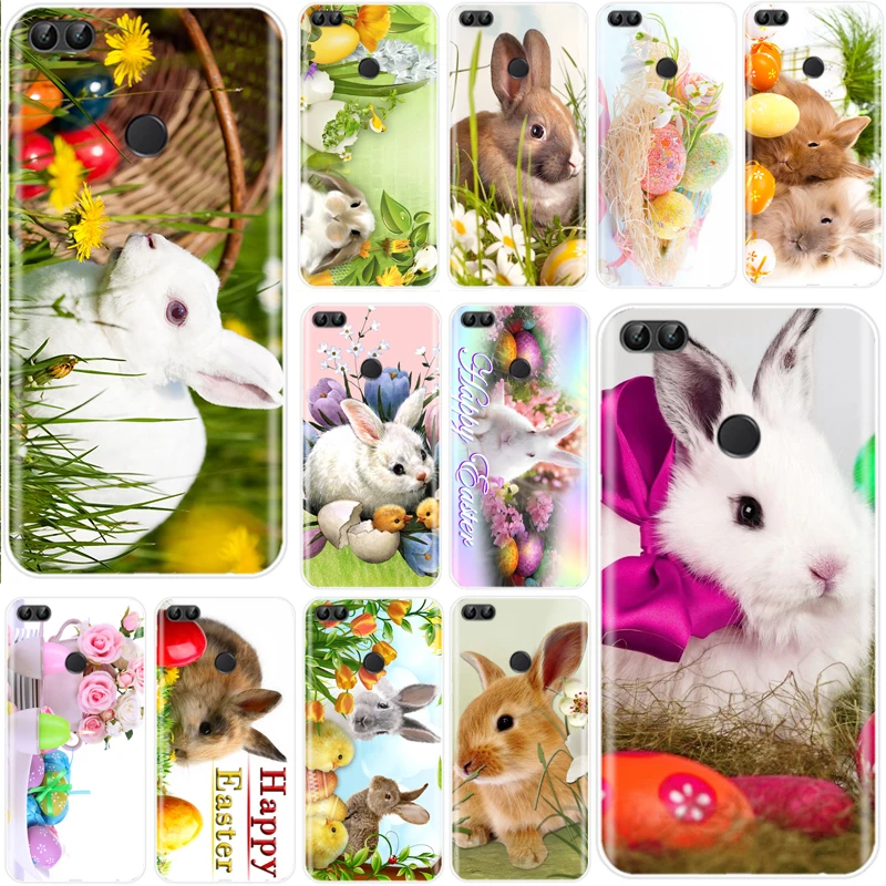 1 чехол Happy Easter Bunn Rabbit мягкий силиконовый из ТПУ для телефона Huawei P9 P10 P20 P30 lite PRO PLUS |