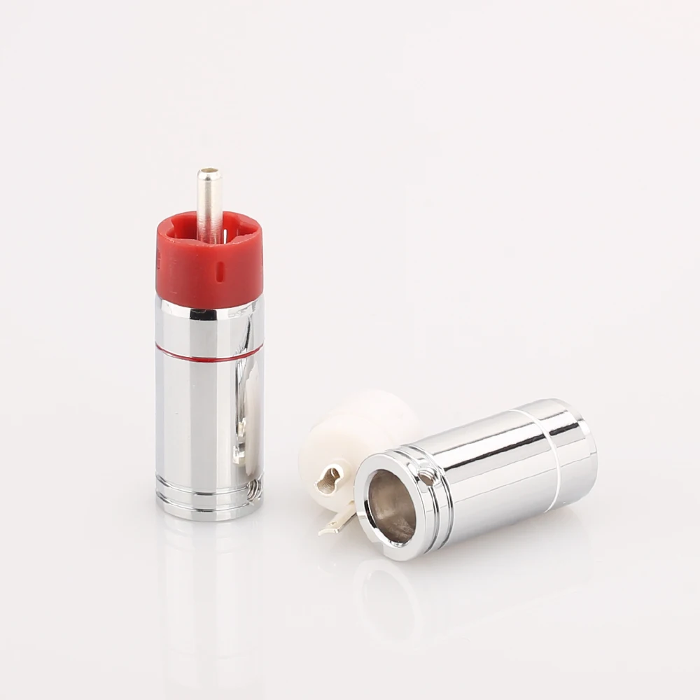 Star Line разъемы с серебряным покрытием 2 пары/4 шт.|tellurium copper|silver rca plugconnector |