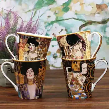 

Creative bone china mug large capacity simple couple ceramic water cup breakfast milk coffee cup WF627141