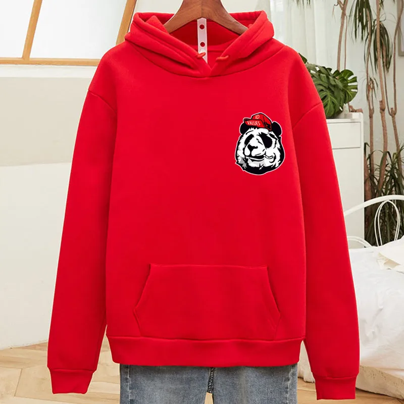 

2020 Winter Print Panda Woman Fleece Warm Casual Hoodie Women Fall Hoodie Streetwear Sweatshirt Sports Sweatshirt Female Hoodie