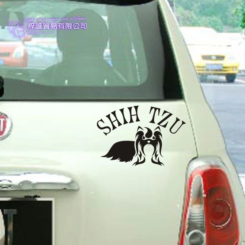Автомобильный переключатель в виде собаки SHIH TZU виниловые наклейки на стены