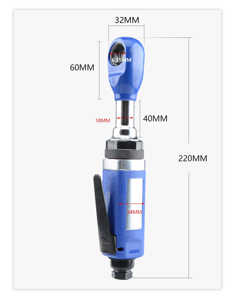 Пневматические инструменты 1/4 3/8 воздушный трещотка промышленный класс перфорированный резец гаечный ключ инструмент угловой ветер ключ Ремонт пневматические инструменты