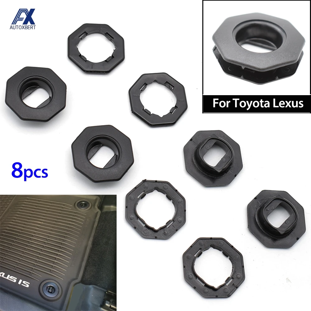 4PCSCarFloorMatCarpetFastenerRetentionHoldClipsForTOYOTA