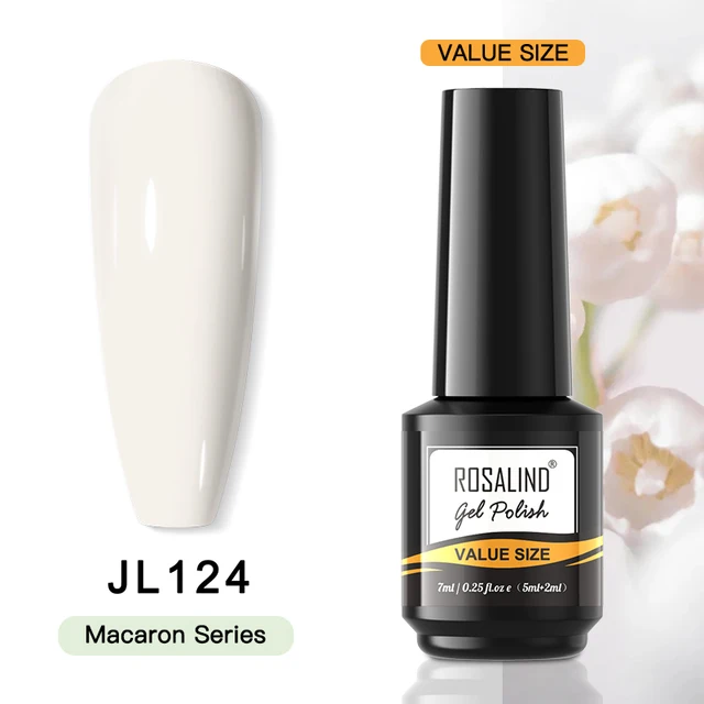 ROSALIND Gel Nail Polish Glitter Gel For Manicure Art Semi Permanent Hybrid Varnish Need UV LED Base Top Coat Nail Polish RAI-JL124