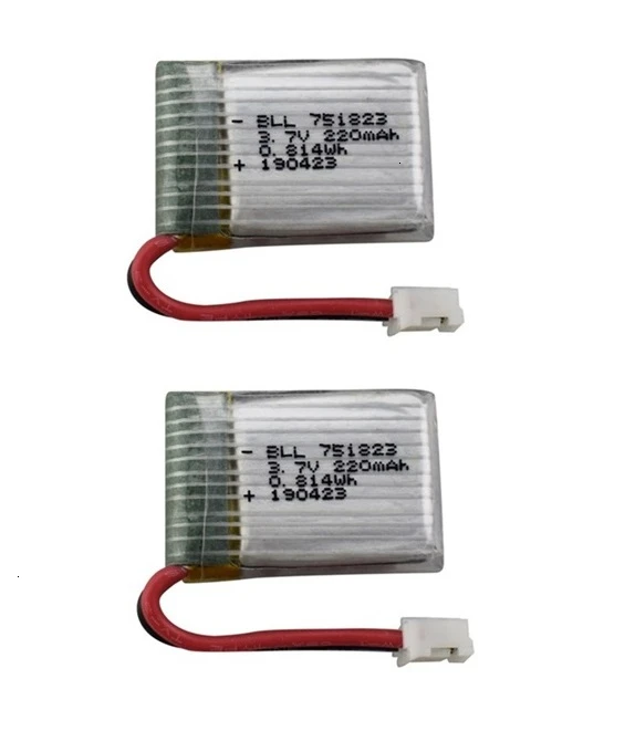 3,7 в 220 мАч LIPO батарея с зарядным устройством для E010 T36 NH010 F36 H36 RC дроны батарея для HS210 SANROCK GD65A ATOYX AT-66 751823 - Цвет: Светло-серый