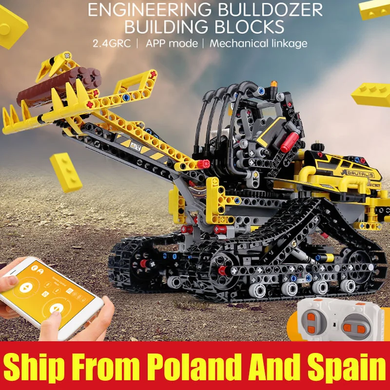 Technic Loader RC Motor function Car Совместимость с новым 42094 гусеничный погрузчик Набор