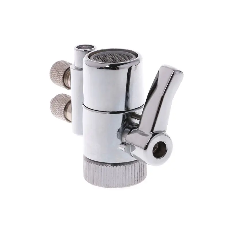 

Water Filter Faucet Dual Diverter Valve M22 To 1/4" Chrome Plated Brass 19QB