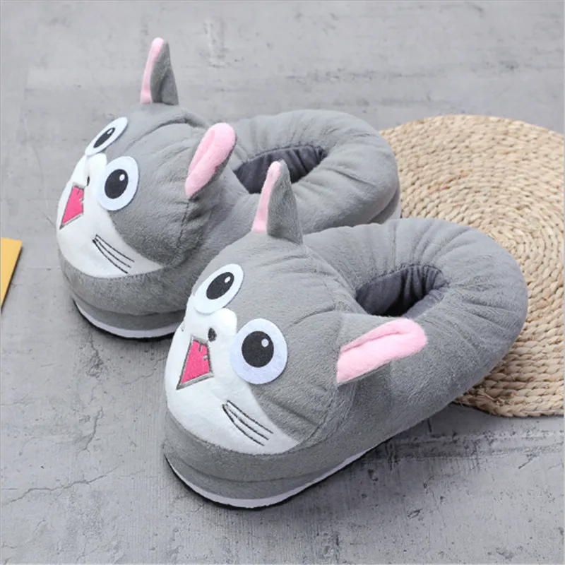 as the picture shows Женские зимние хлопковые тапочки «Hello Kitty»; домашняя обувь; сандалии с рисунками животных; домашние тапочки; теплые сандалии - Color: as the picture shows
