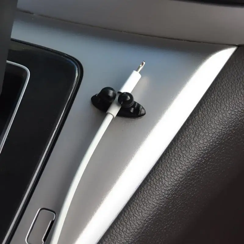 8 шт. автомобильный провод usb кабель держатель фиксатор для галстука органайзер
