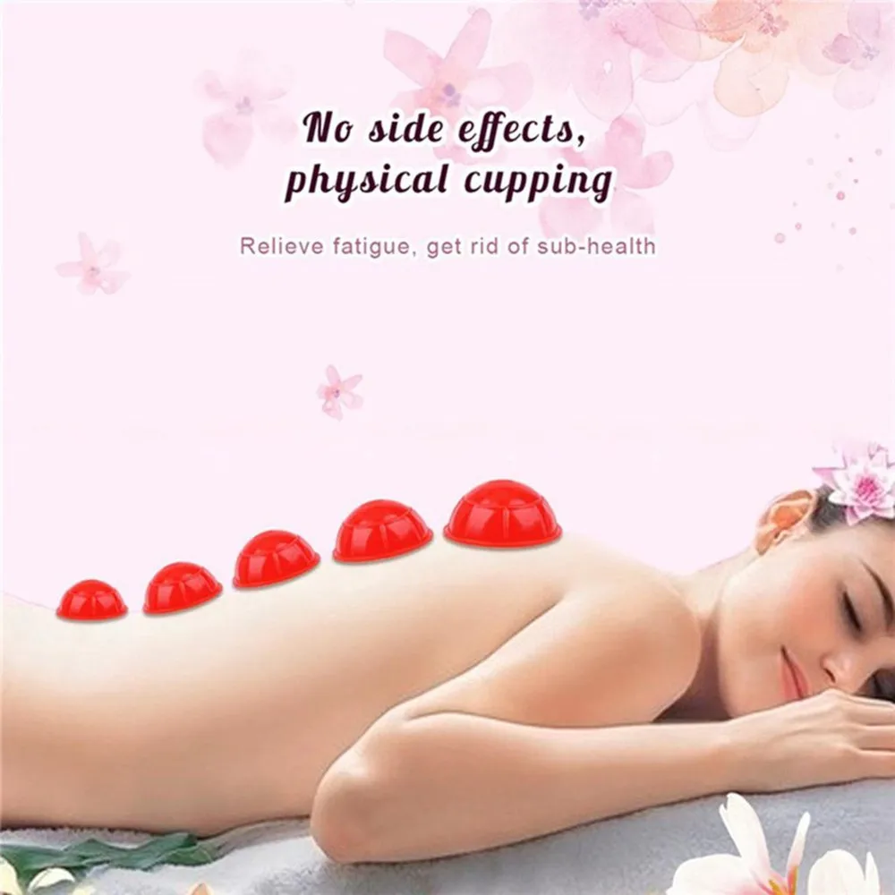 12pcs Silicone Vacuum Cupping Set Massage Acupoint Cans Rubber Full Body Different Size Jar Relaxation 3