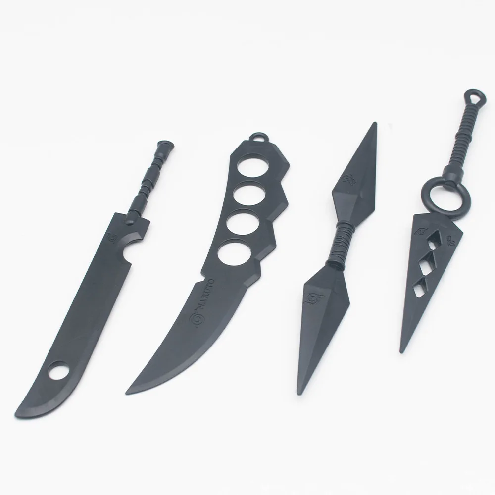 Аниме Косплей ниндзя реквизит Akatsuki 11 см 22 Kunai Shuriken Kakashi Decapitated нож Дракон двойное