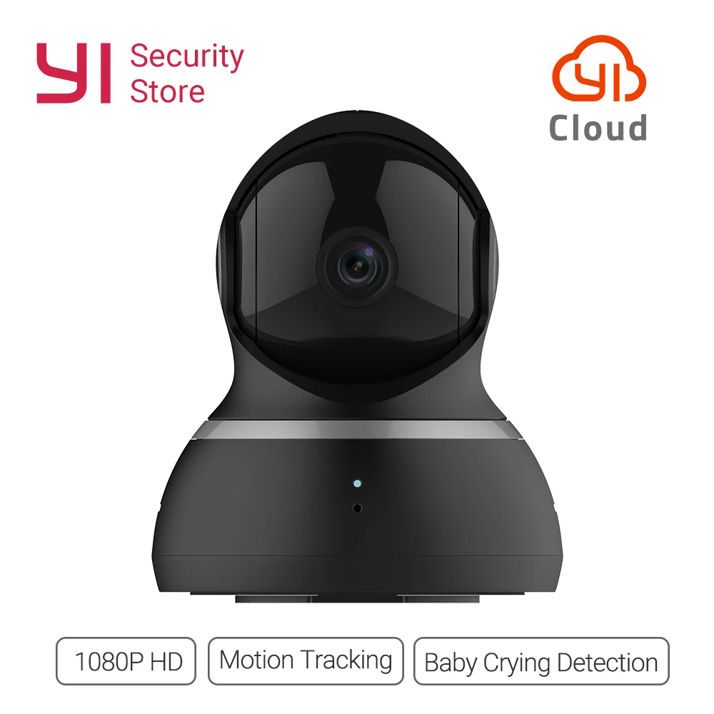 Купольная 1080p видеокамера YI Управление панорамированием и наклоном Двусторонняя