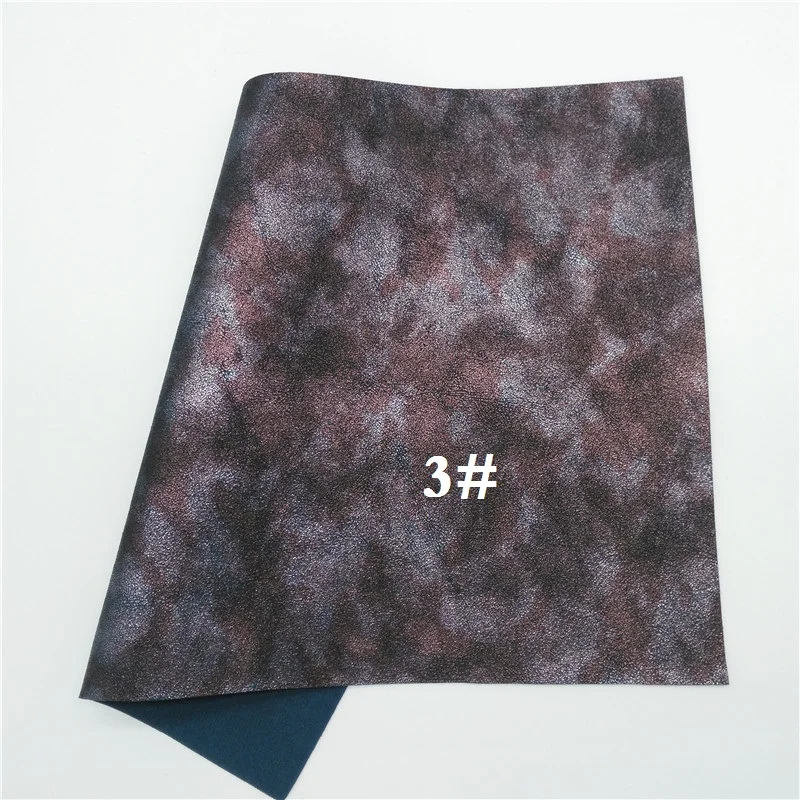 3 Glitterwishcome 21X29 см A4 Размер винтажная двухцветная искусственная кожа ткань, синтетическая кожа ткань листы ПУ винил для бантов, GM448A - Цвет: 3