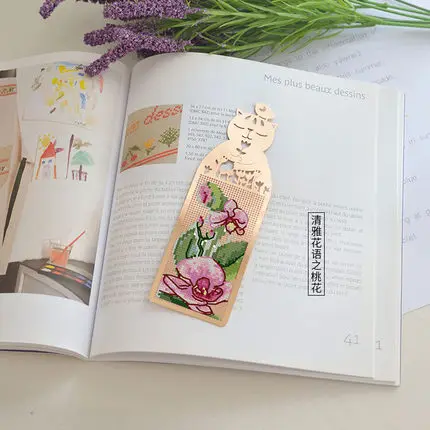 DIY ремесло Стич вышивки крестиком Закладка Рождество Пластиковая ткань рукоделие Вышивка ремесла счетный крест-Набор для вышивки - Цвет: Армейский зеленый