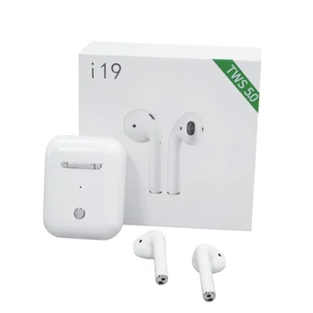 

Dual Earbuds Calling wireless earphone i19 twins Headset Earbud bt5.0 stereo sound for android