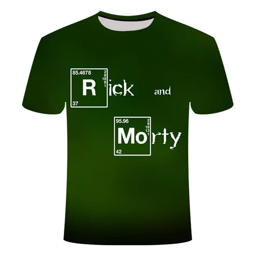 Rick and Morty By Jm2 Art 3D Футболка мужская футболка Летняя футболка аниме с короткими рукавами футболки с круглым вырезом Прямая поставка - Цвет: TX-142