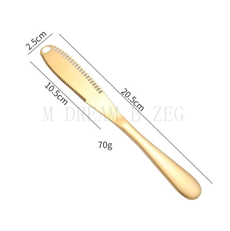 gold Из нержавеющей стали для масла Ножи 7 цветов нож для сыра десертное варенье разбрасыватель удобрений крем Ножи s утварь, столовые приборы Наборы для десерта - Цвет: gold