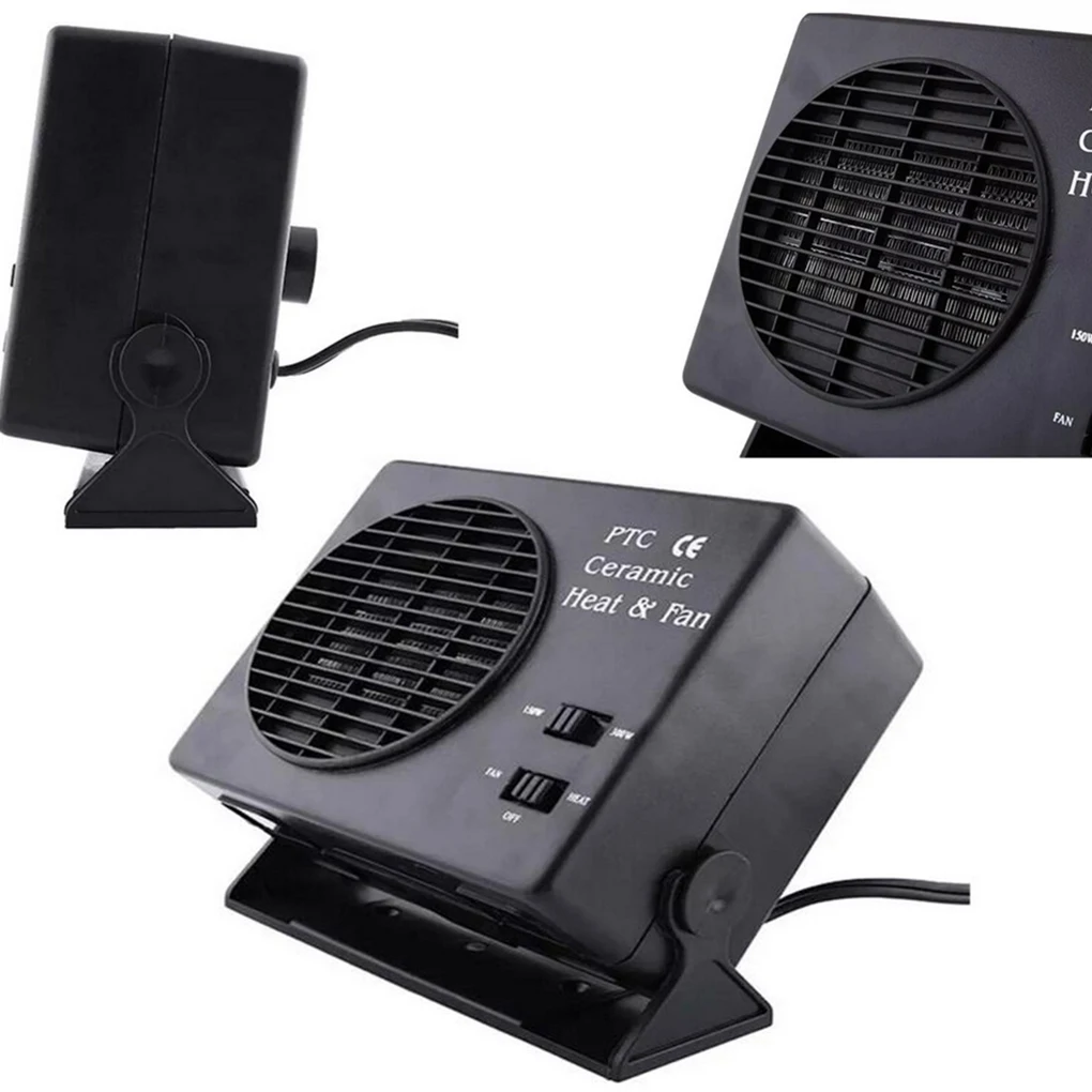 12V портативный автомобильный обогреватель 150/300W Нагревательный охлаждающий вентилятор лобовое стекло Defogging defoster Demister