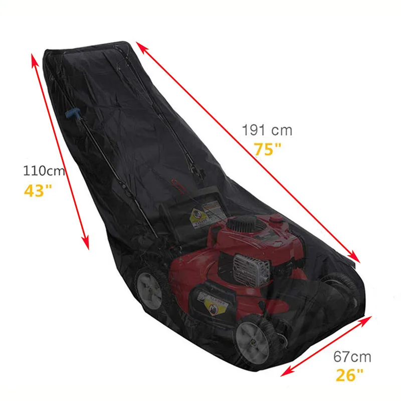 1Pc Outdoor Garden Oxford Cloth Mower Waterproof Sun Proof Dustproof Windproof Snow Proof Universal Dimensions Protective Cover