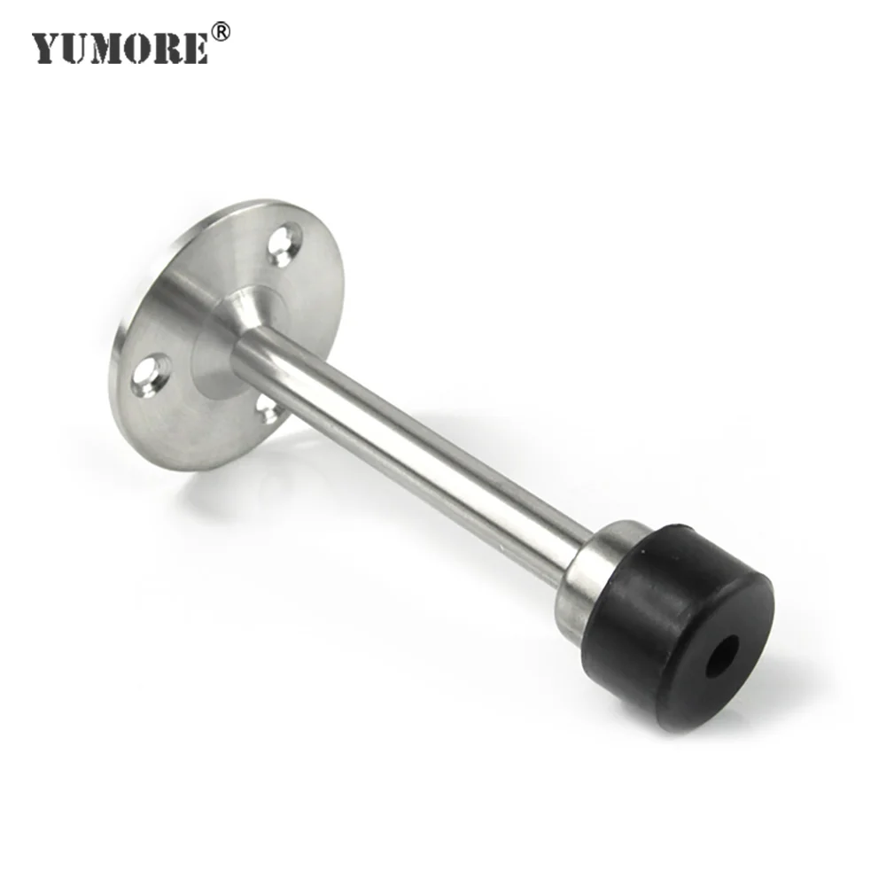 

YUMORE Round Base Door Stoppers Decorative Wall Mounted Door Stops Stainless Steel Door Holder Home Furniture Hardware