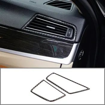 

For Bmw 5 Series F10 F18 2011-2017 Side Air Outlet Frame Real Carbon Fiber (Soft) Car Interior Accessories