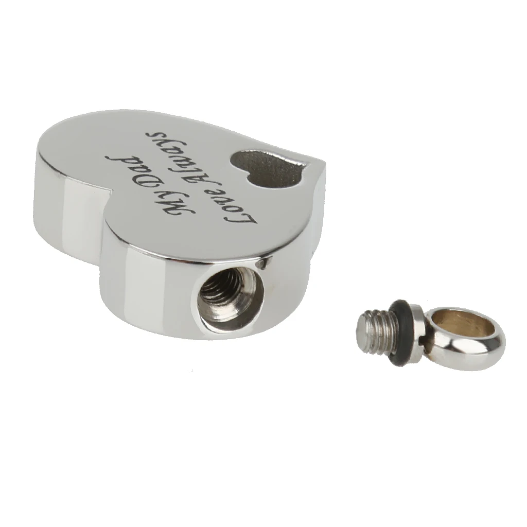 my dad love always Heart Shape Cremation Keepsake Memorial Ash Urn Pendant