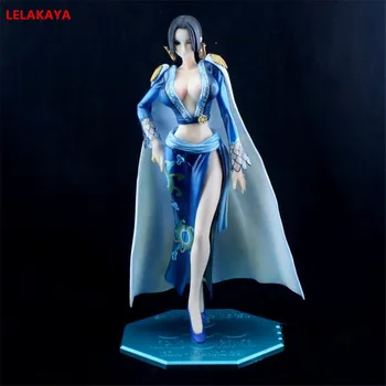 

20cm Anime Action Figure Boa Hancock Female Emperor Blue Cheongsam Ver Sexy Girl PVC Model Cartoon One Piece Sexy Collection Toy