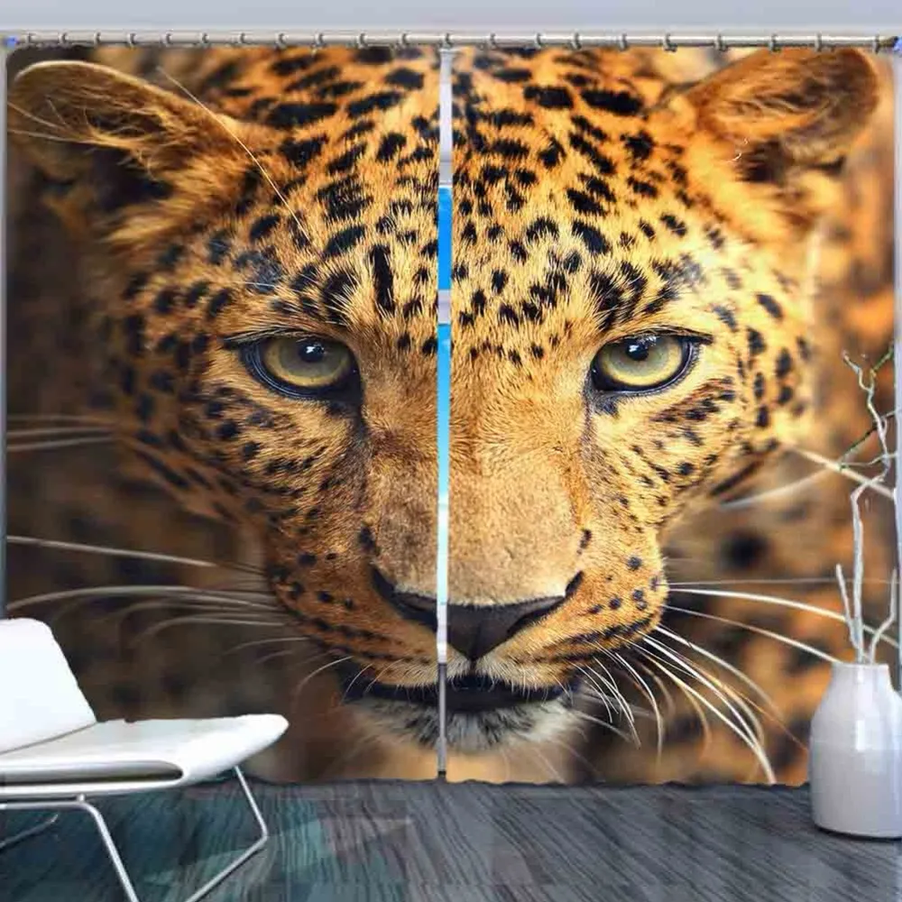 Детские плотные 3D шторы в европейском стиле с изображением животных, занавески для гостиной, спальни, фото, занавески