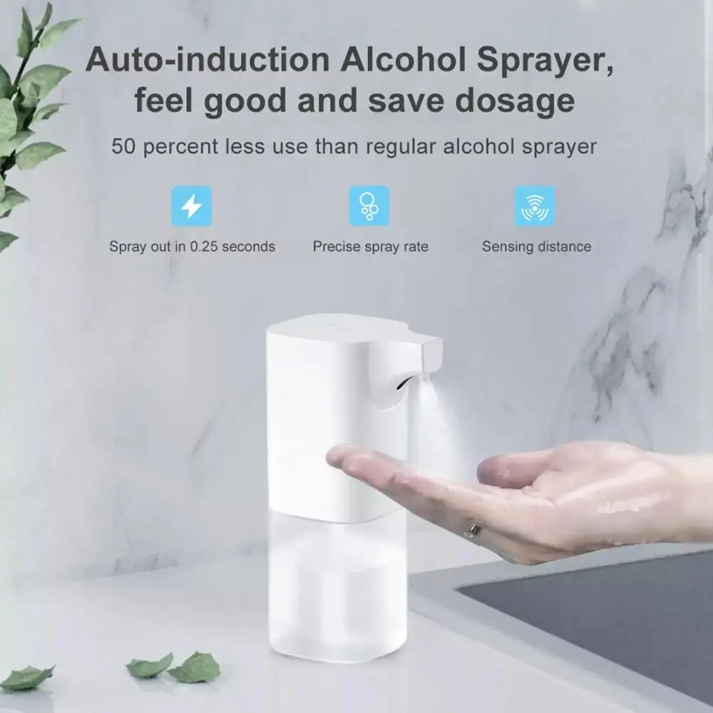 

350mL Automatic Soap Dispenser Spray Type Touchless Soap Dispensers with IR Sensor Sanitizer 75% Alcohol Dispenser