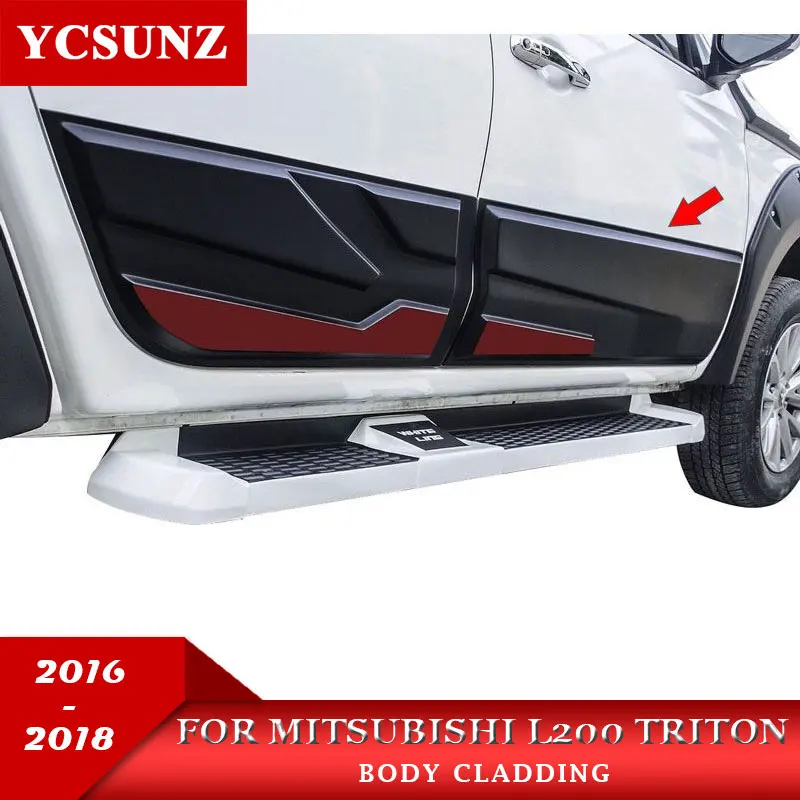 2016 2019 2020 2021 Body Cladding For Mitsubishi L200 Triton 2019 Body Cladding Guard Accessories For Mitsubishi L200 2019 Body Kits Aliexpress