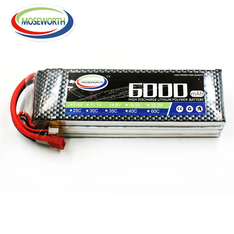 2020New RC Дрон LiPo батарея 3S 11 1 В 6000 мАч 60C для самолета вертолета квадрокоптера