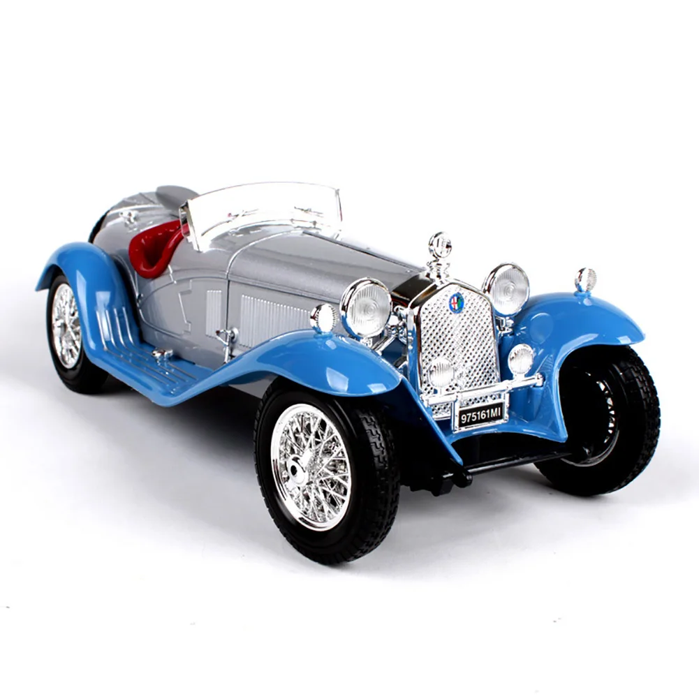 Model Car Decorative With Spare Tire Desktop Vintage Craft Durable Open Bonnet Alloy Classic Simulation Toy Gift Shock Resistant
