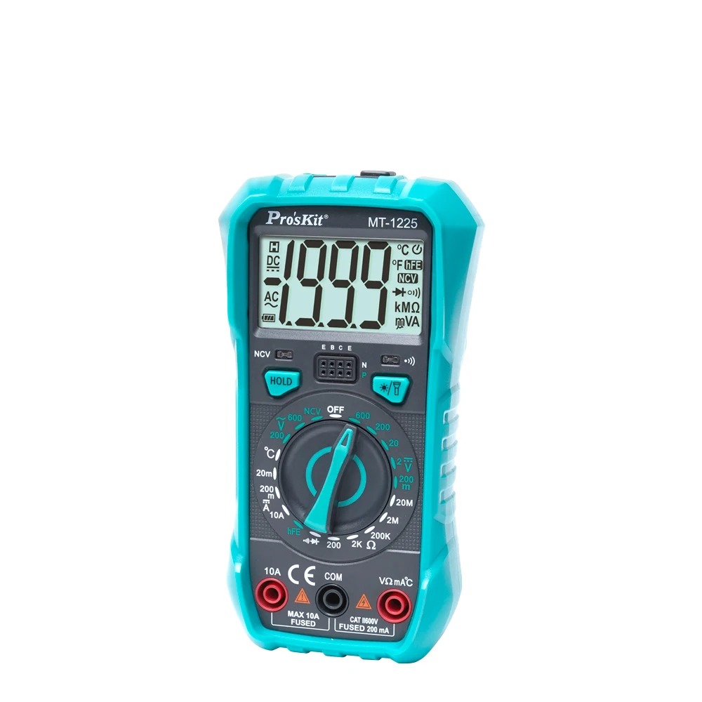 Pro'sKit MT-1225 3-1/2 THE VERSATILE DIGITAL MULTIMETER For ACV DCA DCV Resistance Diode test Triode and Continuity | Инструменты