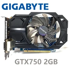 Б/у Gigabyte GTX750 2GB GeForce GTX 750 2G D5 DDR5 128 бит ПК настольные видеокарты компьютерные видеокарты