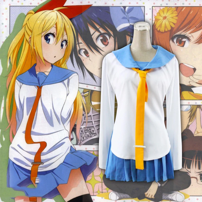 Аниме Nisekoi: костюмы для косплея ложная любовь костюм хитоге кирисаки школьная