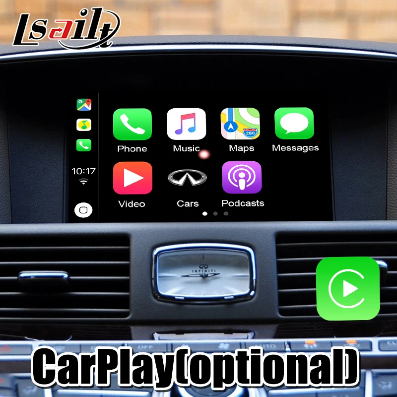 Мультимедийный интерфейс Lsailt carplay / Android для Infiniti M37 M56 2011 2017G G37 Q70 QX80 Waze google youtube|GPS
