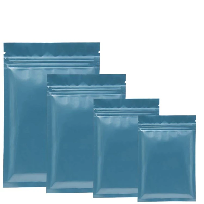 

Free DHL 1000 Pcs/Lot blue Aluminum Foil Zip Lock Packing Bag Resealable Zipper Mylar Pack Pouch Self Seal Storage Package Bags