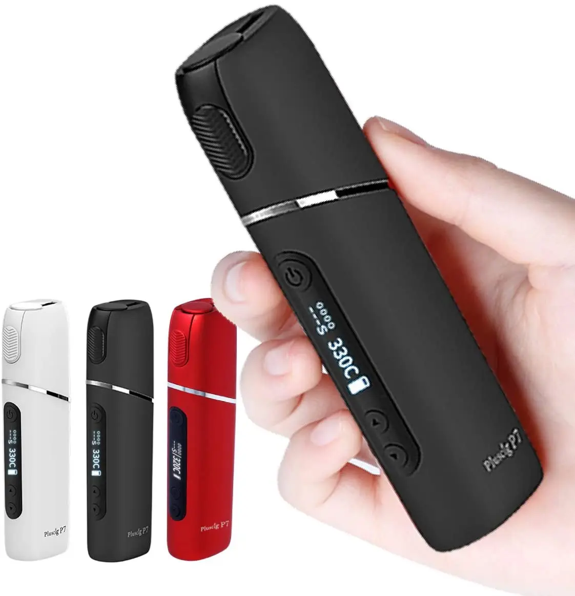 Pluscig-caja de cigarrillos electrónicos P7, vaporizador de humo continuo para calefacción, palo de tabaco