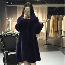 

Mink Coats Women Natural Mink Jacket With Hood Female Real Mink Fur Coat With Belt Ladies Winter Warm Genuine Fur Coat Luxury