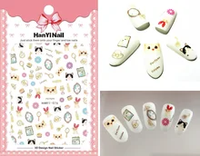 Motifs de dessins animés! Ongles Art manucure retour colle décalcomanie décorations Design ongles autocollant pour ongles conseils beauté(China)