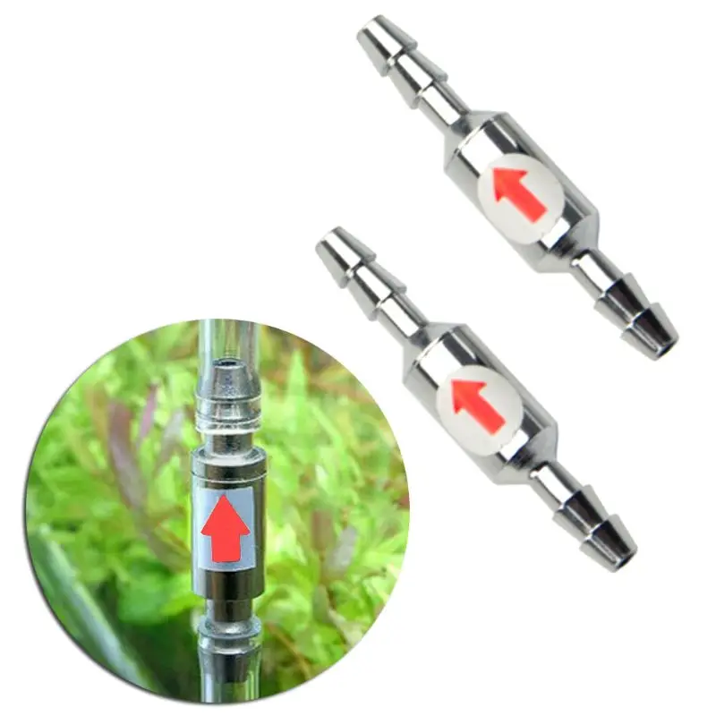 New Aquarium Stop Valve Anti-carbon Dioxide CO2 Check Valves Stainless Steel Bubbler Refiner For Carbon Equipment | Дом и сад