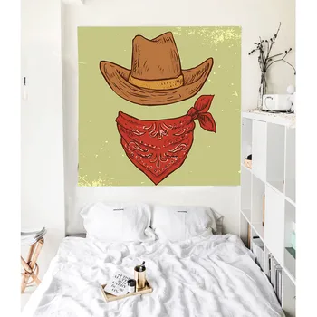 

Simsant Cowboy Tapestry American Western Culture Art Wall Hanging Tapestries for Living Room Home Dorm Decor Banner