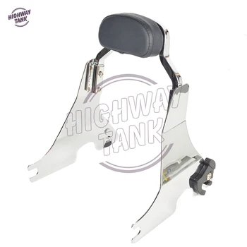

Chrome Motorcycle Sissy Bar Short Passenger Backrest Bracket Case for Harley Sportster Iron 883 XL883 2004-2017