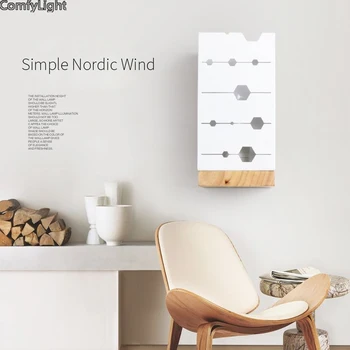 

Nordic LED Wall Lamp Bedroom Beside Light for Home Kitchen Foyer Designer White Indoor Decoration Lighting Corridor Wall Sconce