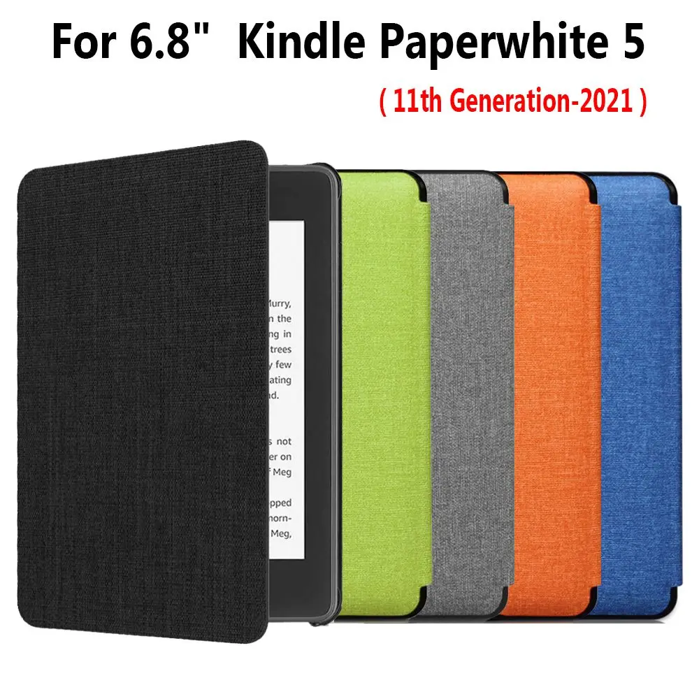 For Kindle Paperwhite 5 11th Generation 2021 Pu Leather Smart Cover 68